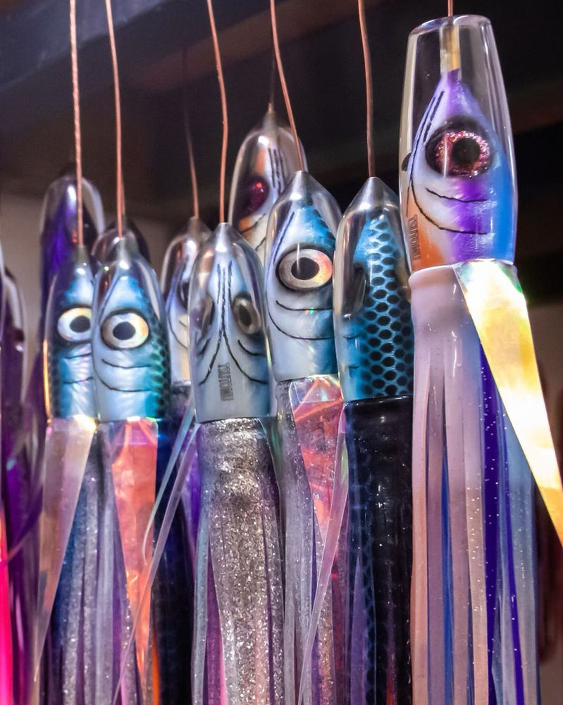 Tsutomu Hawaii handcrafted Lures with Garrett Lee Billfish Gear Tsutomu Hawaii handcrafted Lures with Garrett Lee Billfish Gear