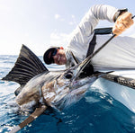 Sailfishing spread on a small skiff