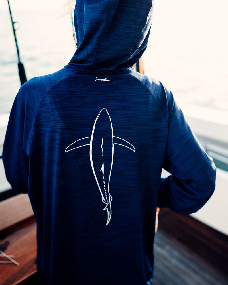 Tuna Silhouette Hooded Long Sleeve