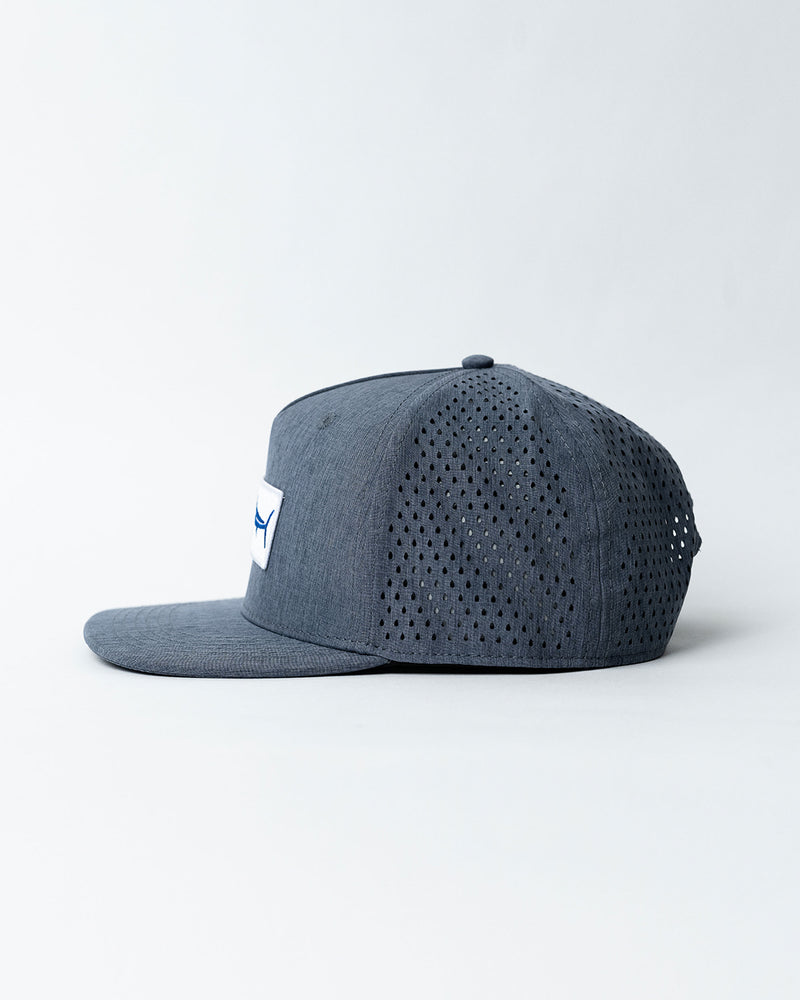 Blue Marlin Flag Flat Brim Hat