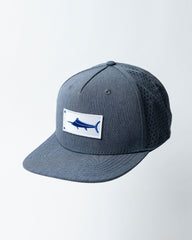 Blue Marlin Flag Flat Brim Hat