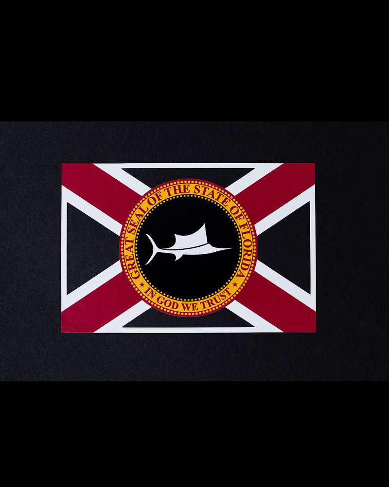 Florida Billfish Flag Decal