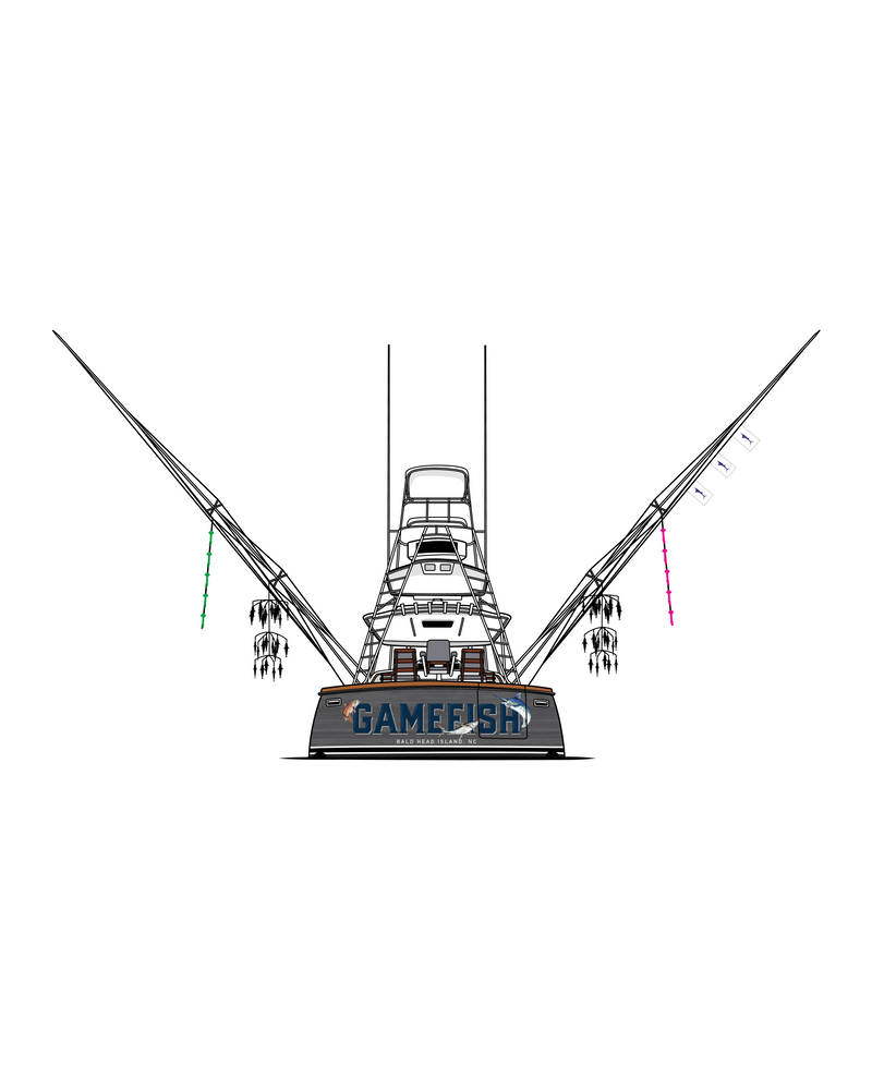3D Aft View Boat Design