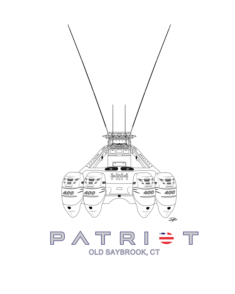 3D Aft View Boat Design