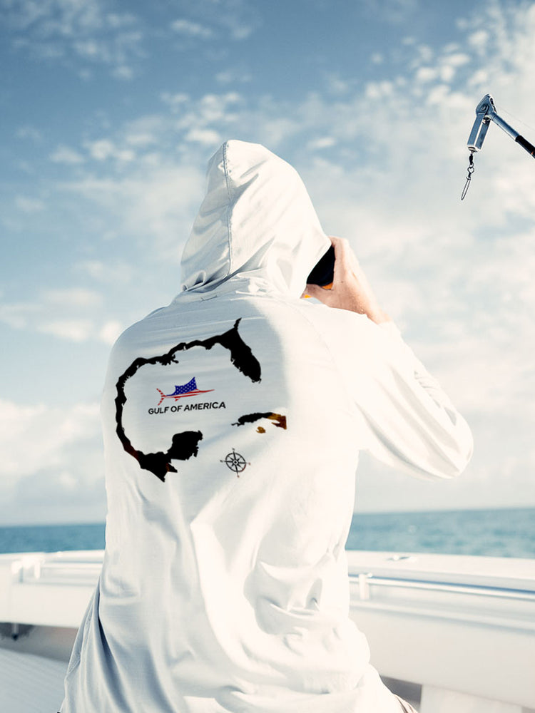 Gulf of America Map Hooded Long Sleeve