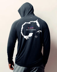 Gulf of America Map Hooded Long Sleeve