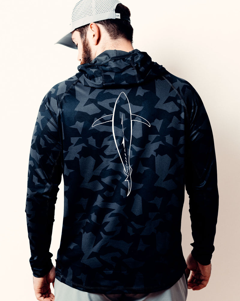 Tuna Silhouette Hooded Long Sleeve