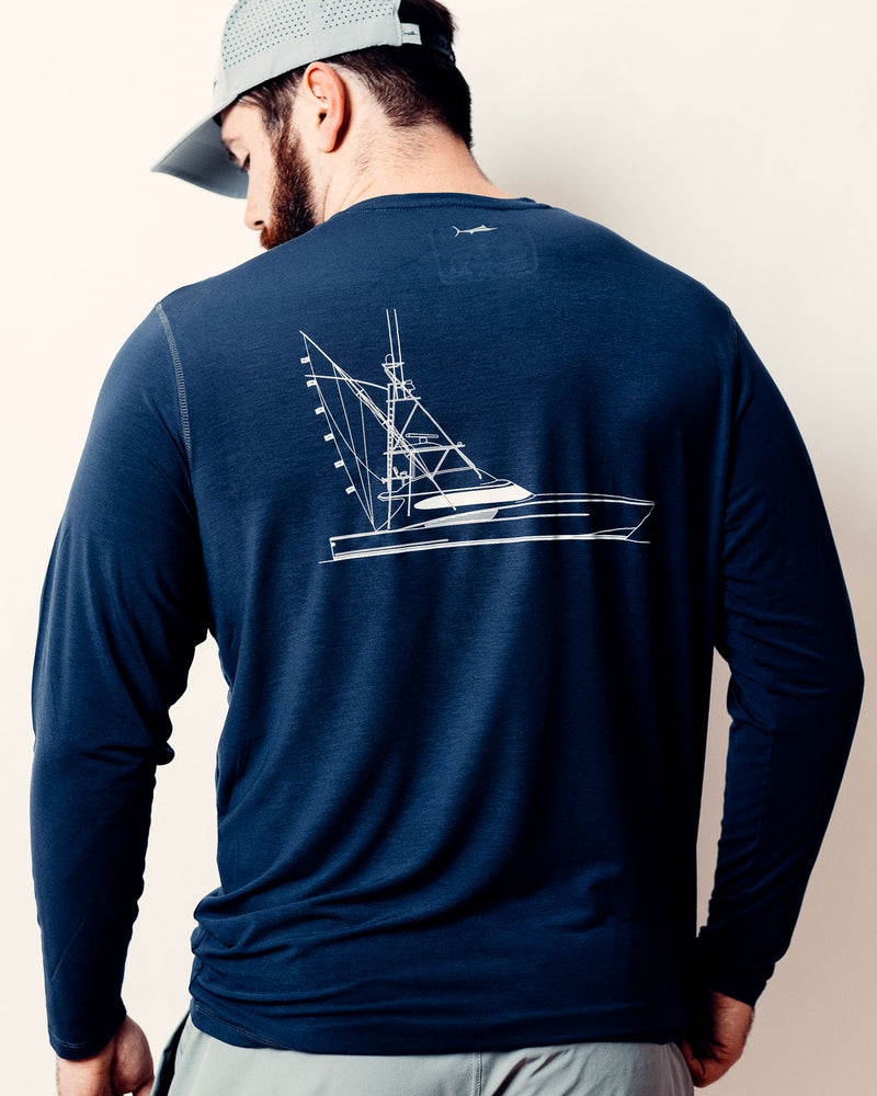 Sporfish Line Drawing Crewneck