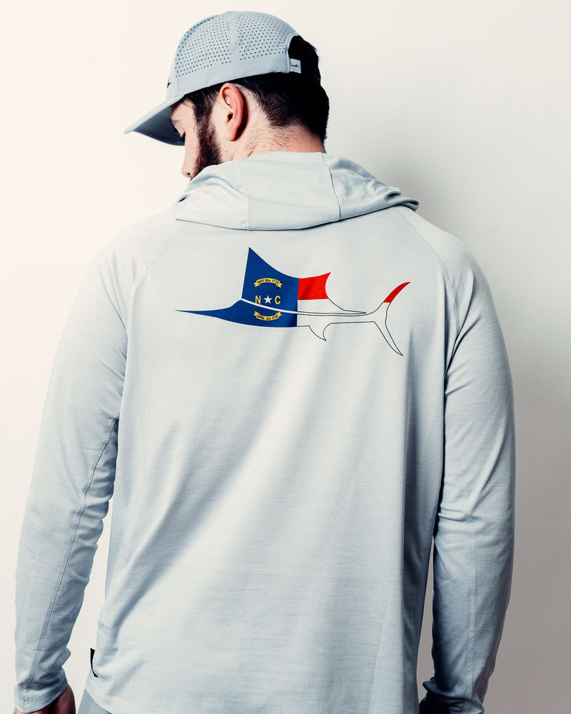 North Carolina Sailfish Hooded Long Sleeve