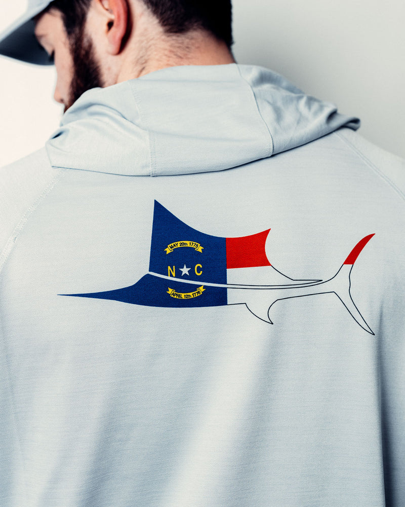 North Carolina Sailfish Hooded Long Sleeve