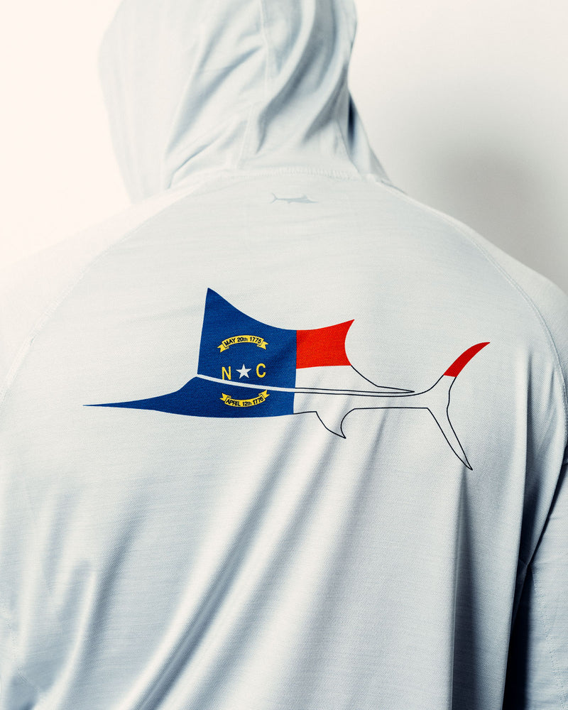 North Carolina Sailfish Hooded Long Sleeve