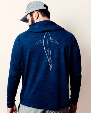 Tuna Silhouette Hooded Long Sleeve