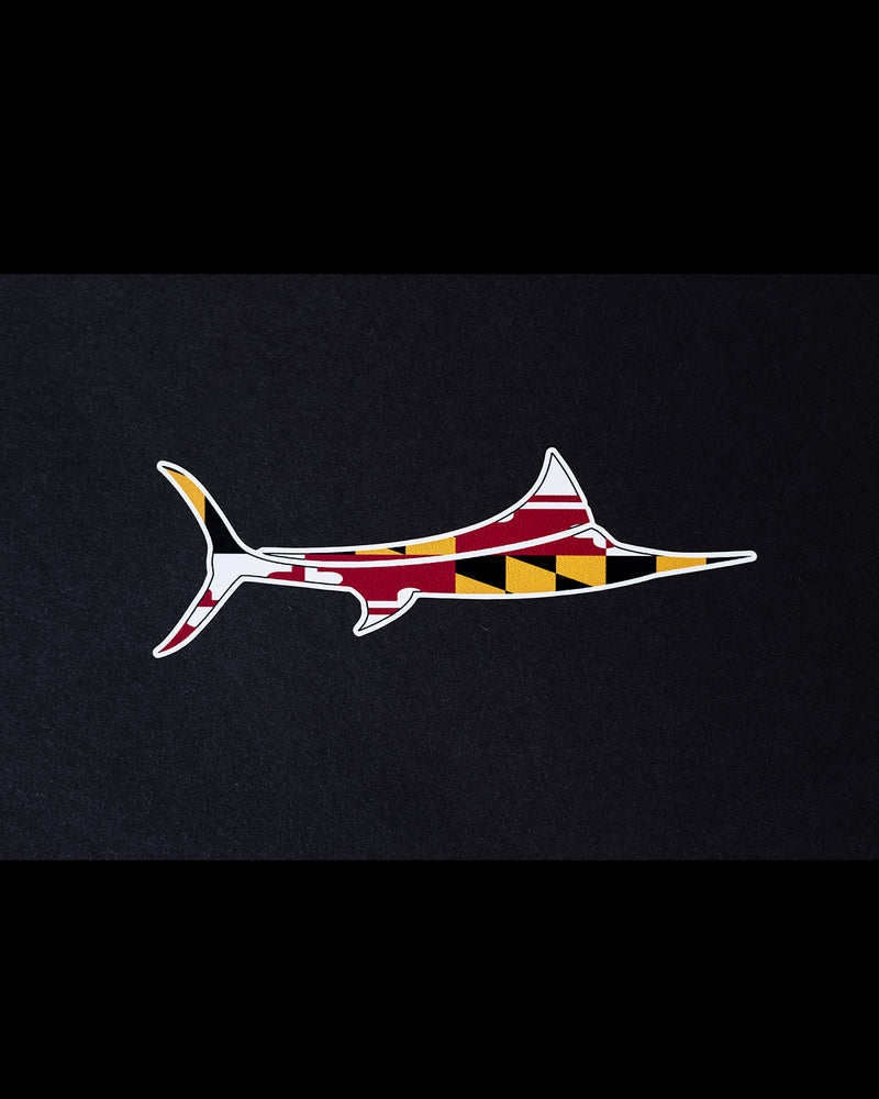 Maryland Flag Billfish Decal