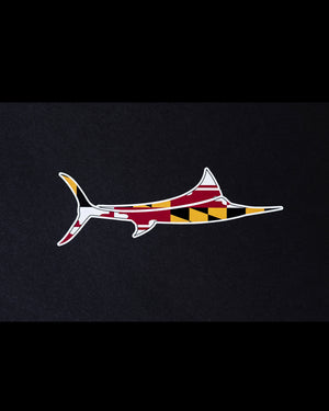 Maryland Flag Billfish Decal
