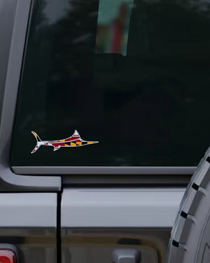Maryland Flag Billfish Decal