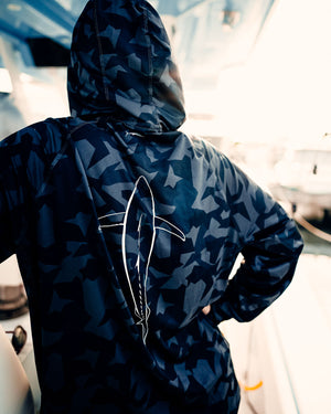 Tuna Silhouette Hooded Long Sleeve