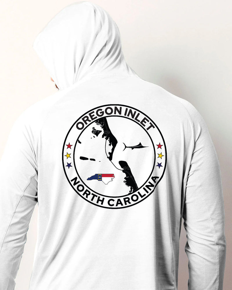 Oregon Inlet Roundel Hooded Long Sleeve