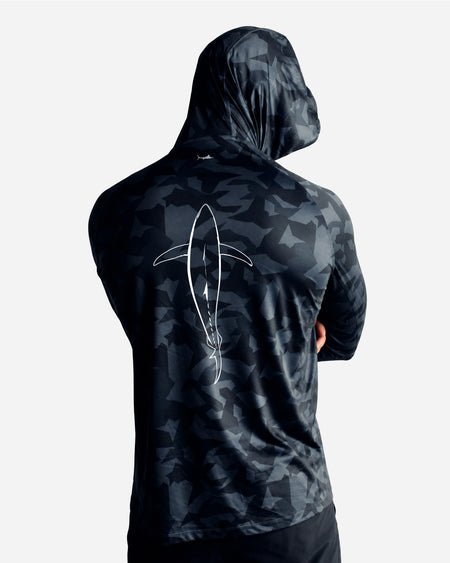 Tuna Silhouette Hooded Long Sleeve