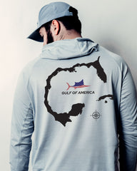 Gulf of America Map Hooded Long Sleeve