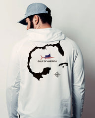Gulf of America Map Hooded Long Sleeve