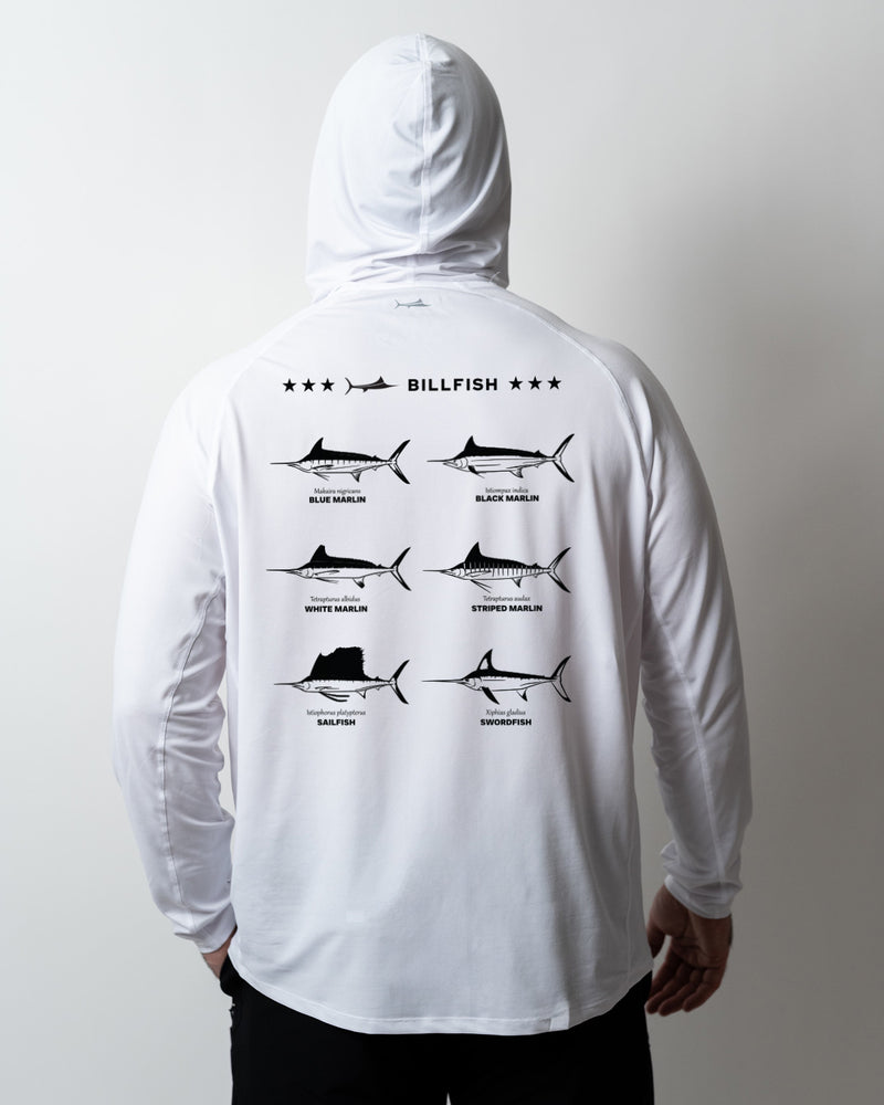 Billfish Species Hooded Long Sleeve