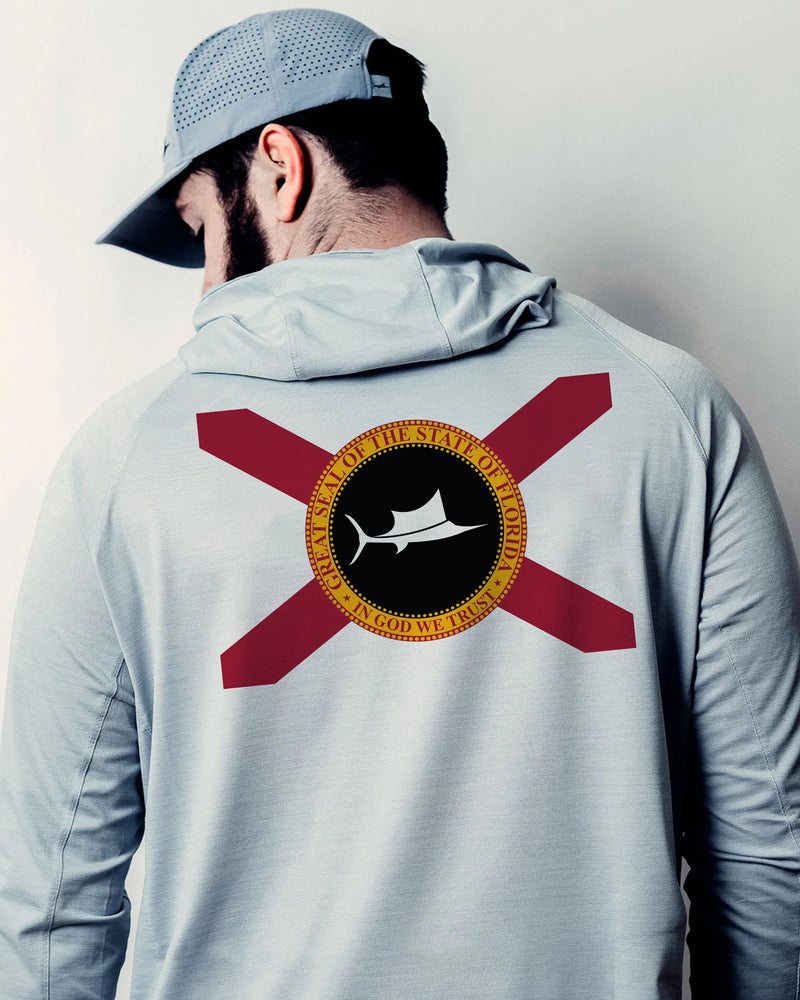 Billfish Florida State Flag Hooded Long Sleeve