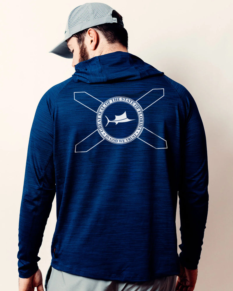 Billfish Florida State Flag Hooded Long Sleeve