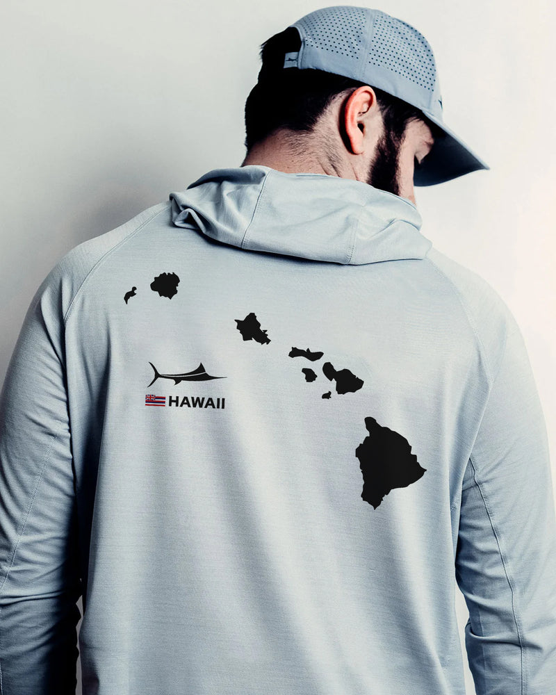 Hawaii Islands Hooded Long Sleeve