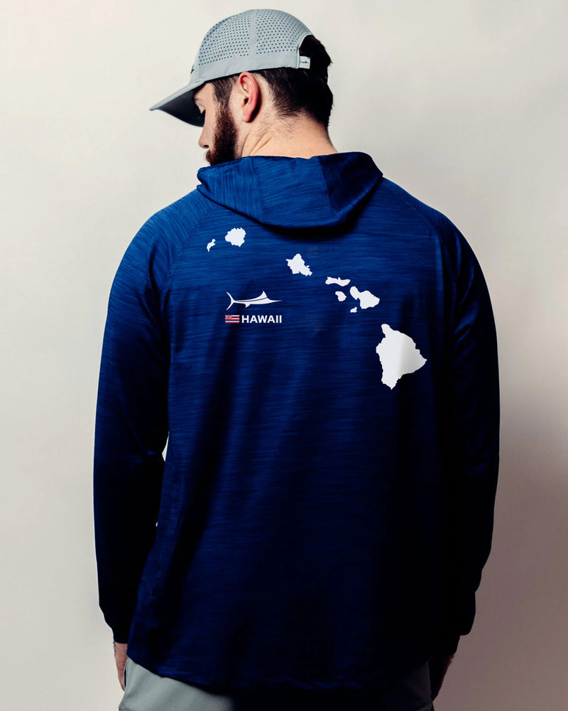 Hawaii Islands Hooded Long Sleeve