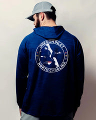 Oregon Inlet Roundel Hooded Long Sleeve