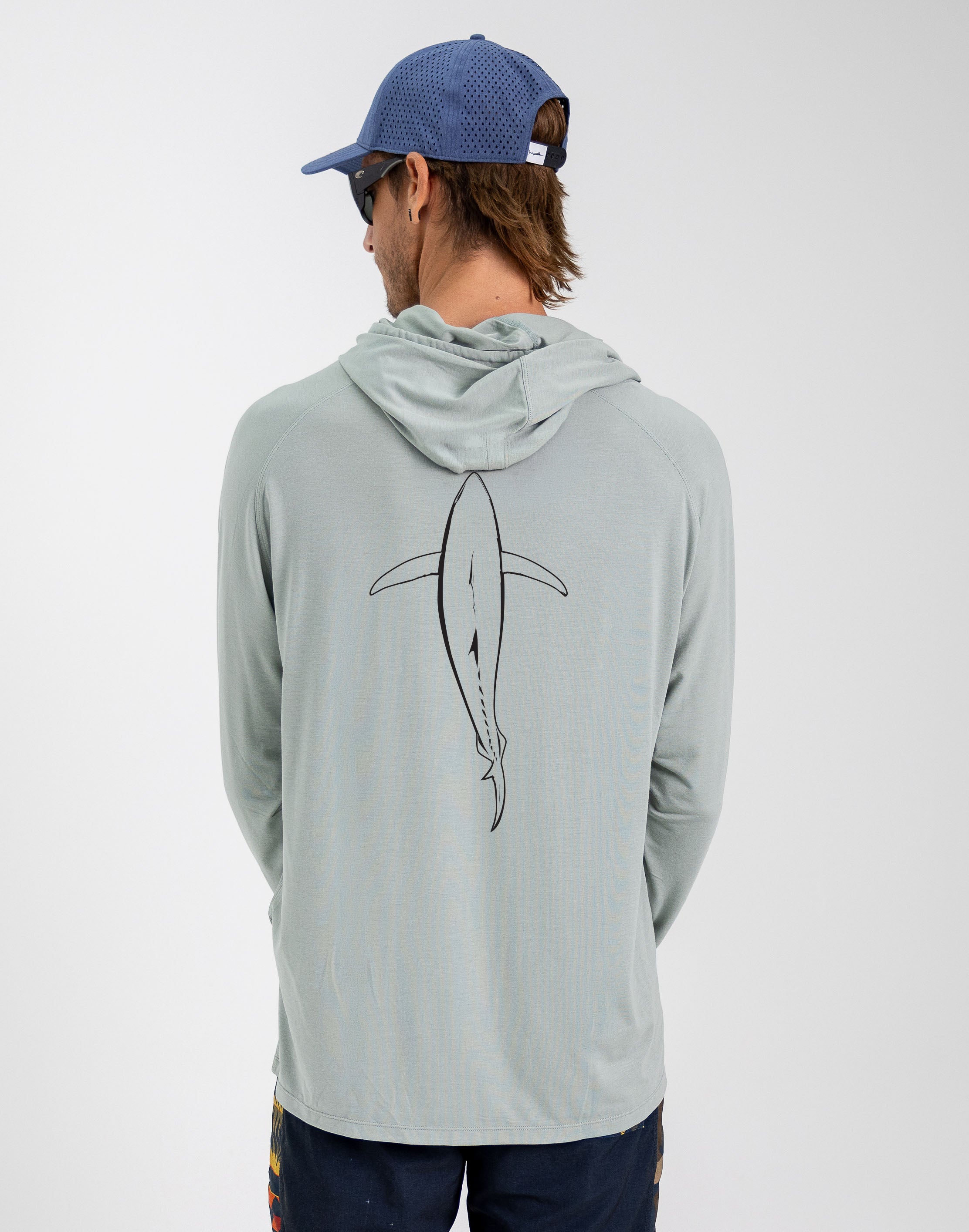 Tuna Silhouette Hooded Long Sleeve