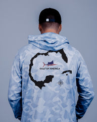 Gulf of America Map Hooded Long Sleeve