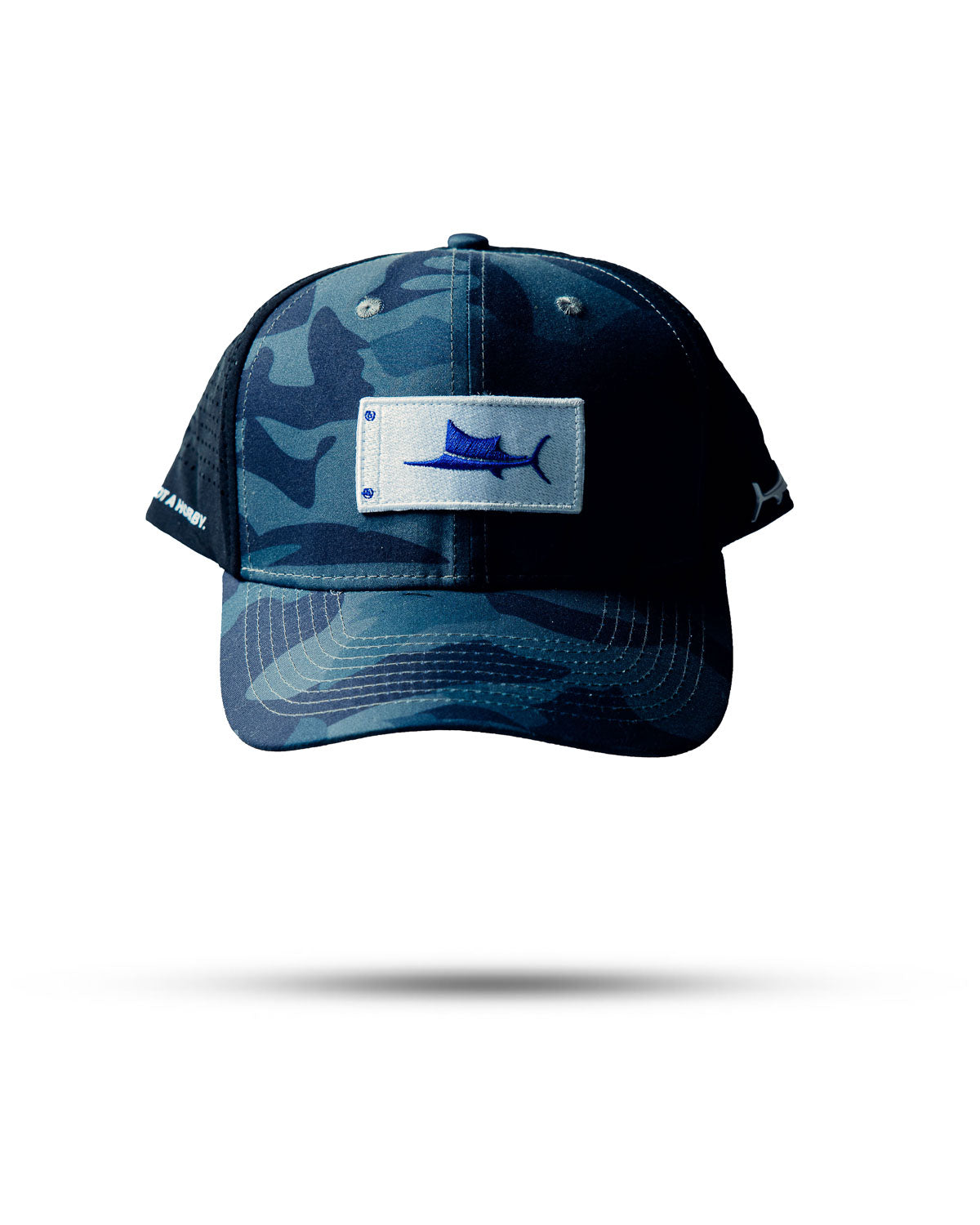 NC 5.56 Flag Hat Heather Grey/White – Fish & Clips